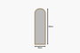Hanah Home Emma - Sand Espejo de 50x160 cm Color Arena